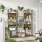 Industrial Style Bookshelf with 14 Shelves