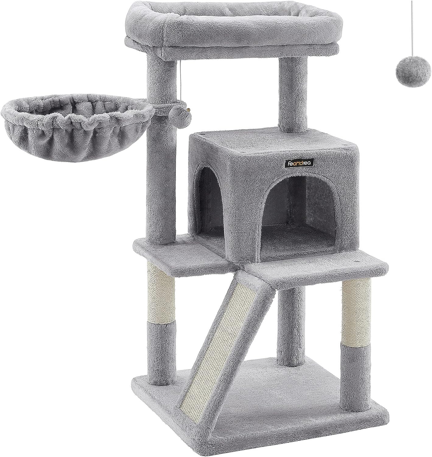 Cat Tree, Cat Tower, Widened Perch for Large Cats