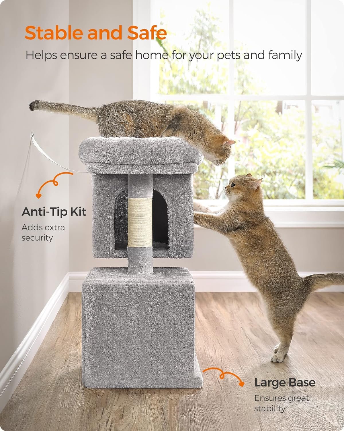 Cat Tree, 67 Cm Cat Tower, S, Cat Condo for Kittens up to 3 Kg