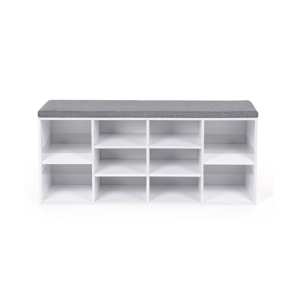 Shoe Bench, Shoe Shelf, Shoe Rack, Storage Cabinet,with Cushion