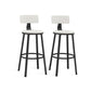 Set of 2 Tall Bar Stools, Bar Chairs with Backrest, Kitchen Stools, Breakfast