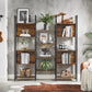 Industrial Style Bookshelf with 14 Shelves