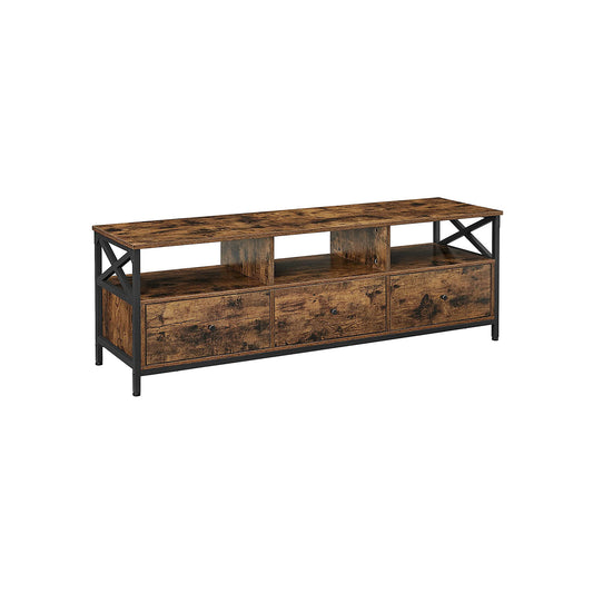 Industrial Style Large TV Cabinet TV Unit 80-Inch TV Storage Shelves