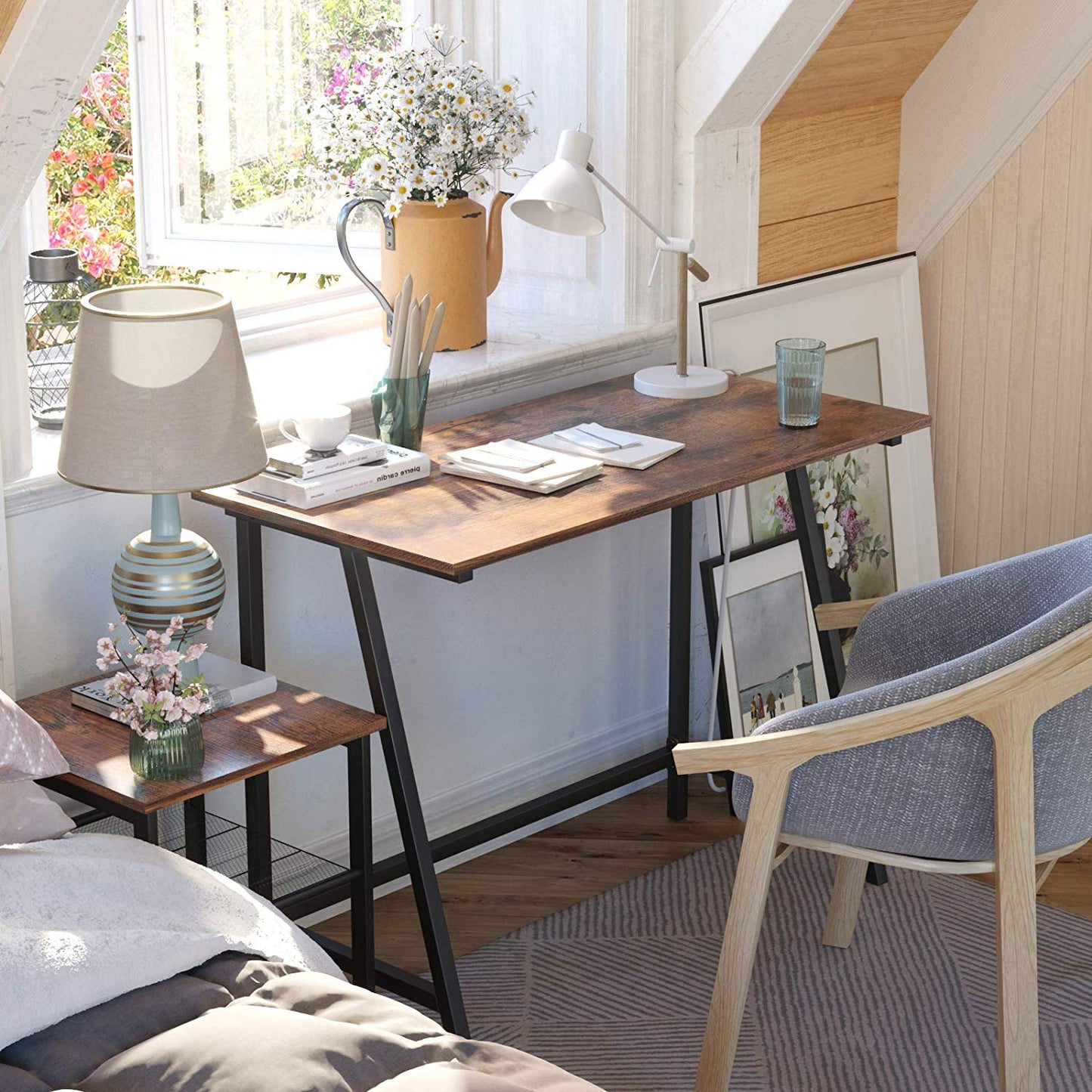 Rustic Brown Computer Desk