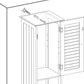  Bathroom Column Storage Cabinet Tall Cabinet with Louvered Doors