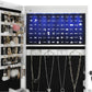 LED Jewelry Cabinet, Full Length Mirrored Jewellery Armoire