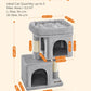 Cat Tree, 67 Cm Cat Tower, S, Cat Condo for Kittens up to 3 Kg