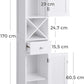  Bathroom Column Storage Cabinet Tall Cabinet with Louvered Doors