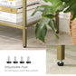 Gold Color 3-tier Glass Console Sofa Table