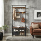 Industrial Style Coat Rack Stand Free Standing Hall Tree 