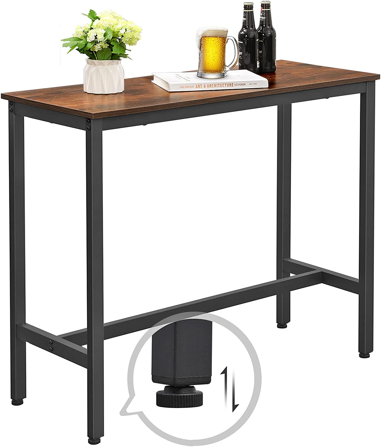 Narrow Rectangular Bar Table