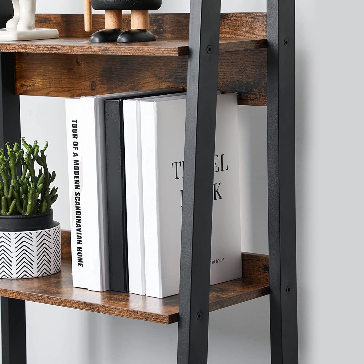 Ladder Shelf Home Office Bookshelf Freestanding Storage Shelves