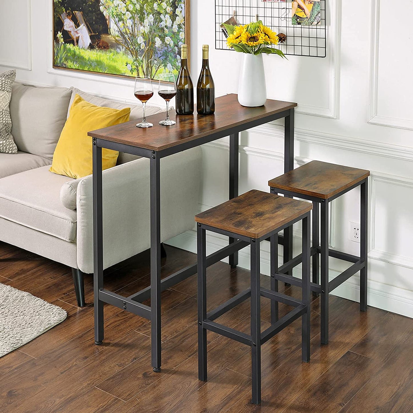 Narrow Rectangular Bar Table