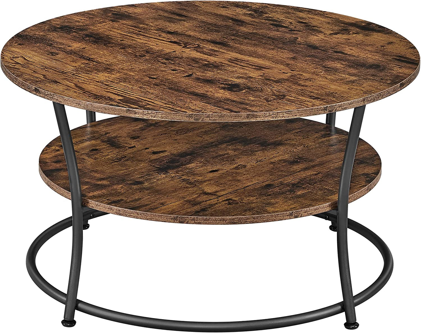 Coffee Table Cocktail Table With Shelf Tea Table Round Home