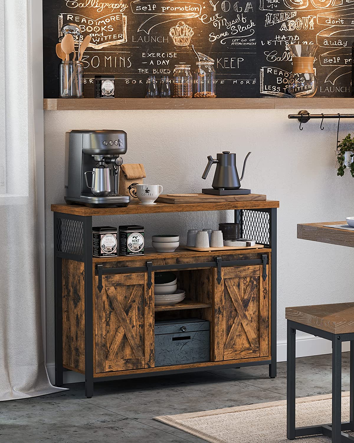 Industrial Style Dining Sideboard Kitchen Cupboard Storage Cabinet Buffet Table