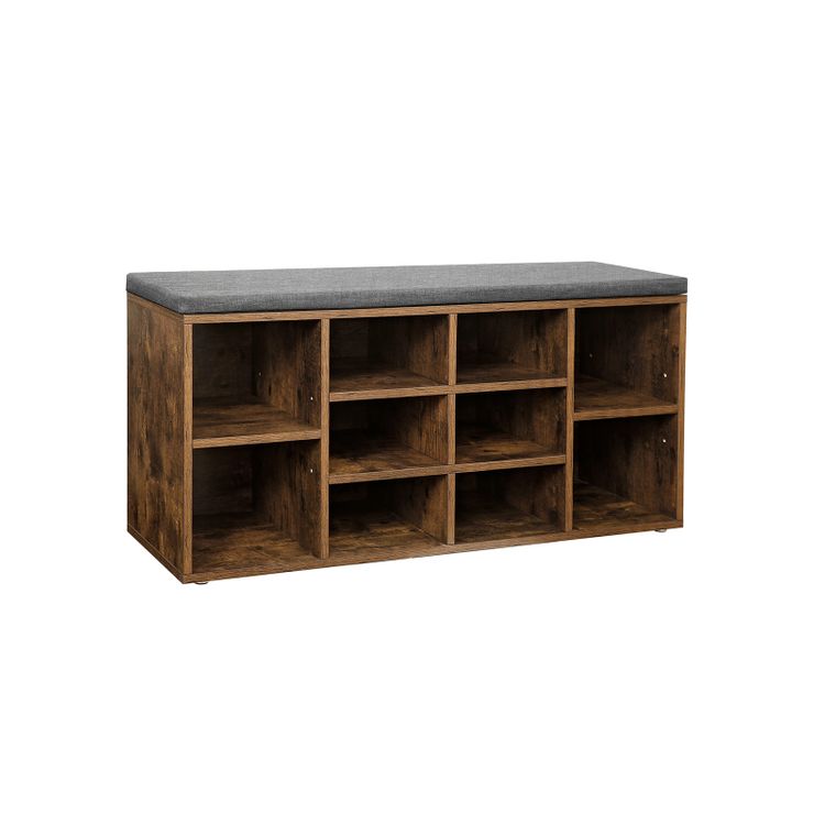 Shoe Bench, Shoe Shelf, Shoe Rack, Storage Cabinet,with Cushion