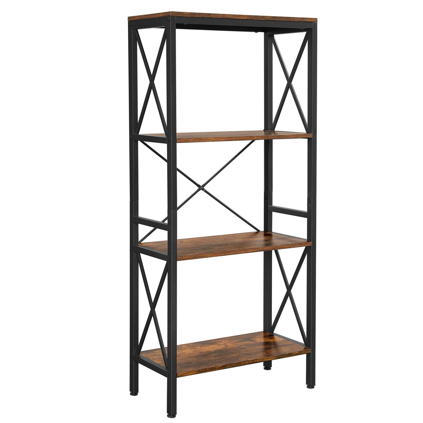 Industrial Style Bookshelf, Kitchen Shelf, Free Standing Shelf