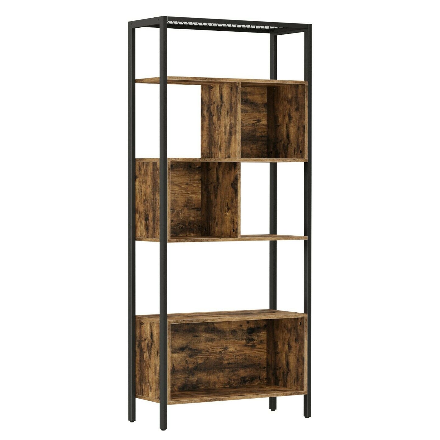 5-Tier Bookshelf Freestanding Bookcase Cube Storage Rack Room Divider