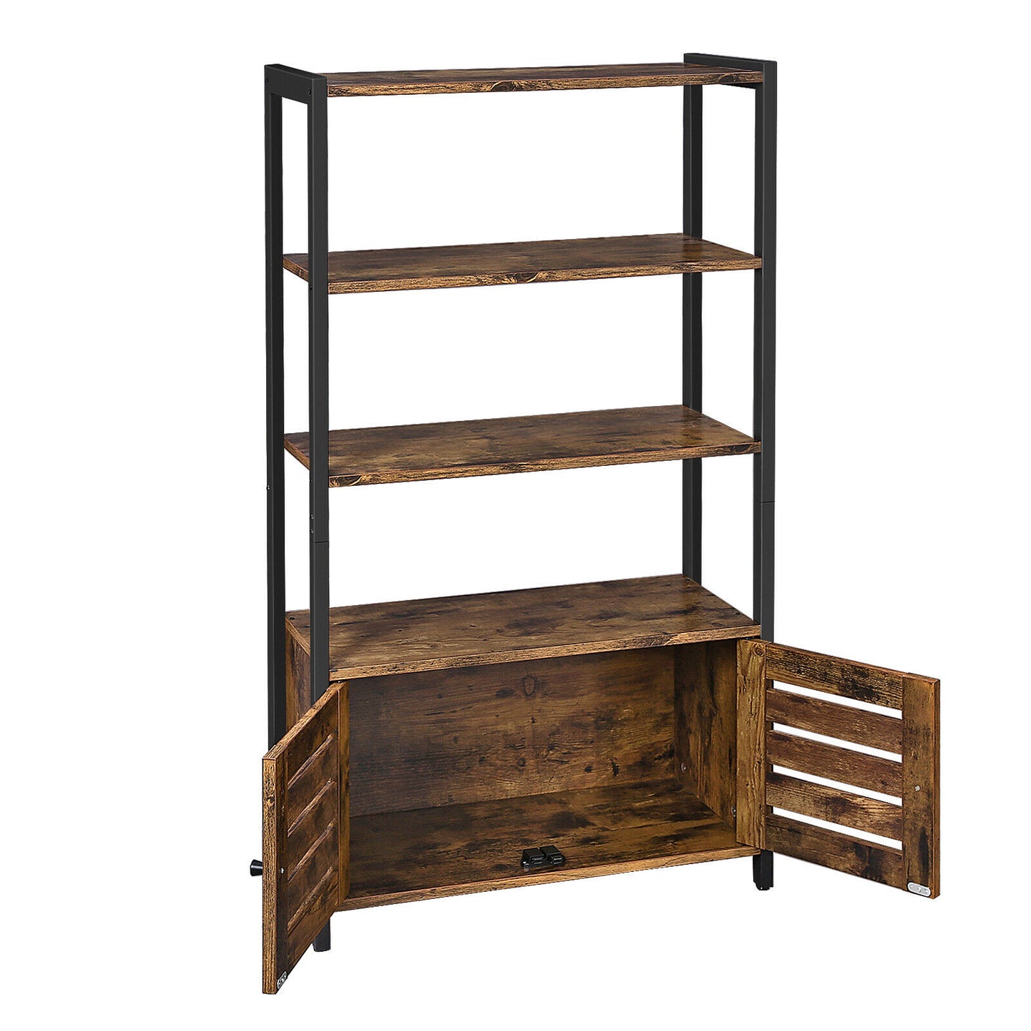 Floor Standing Bookcase Cabinet Shelf Storage Display case Industrial