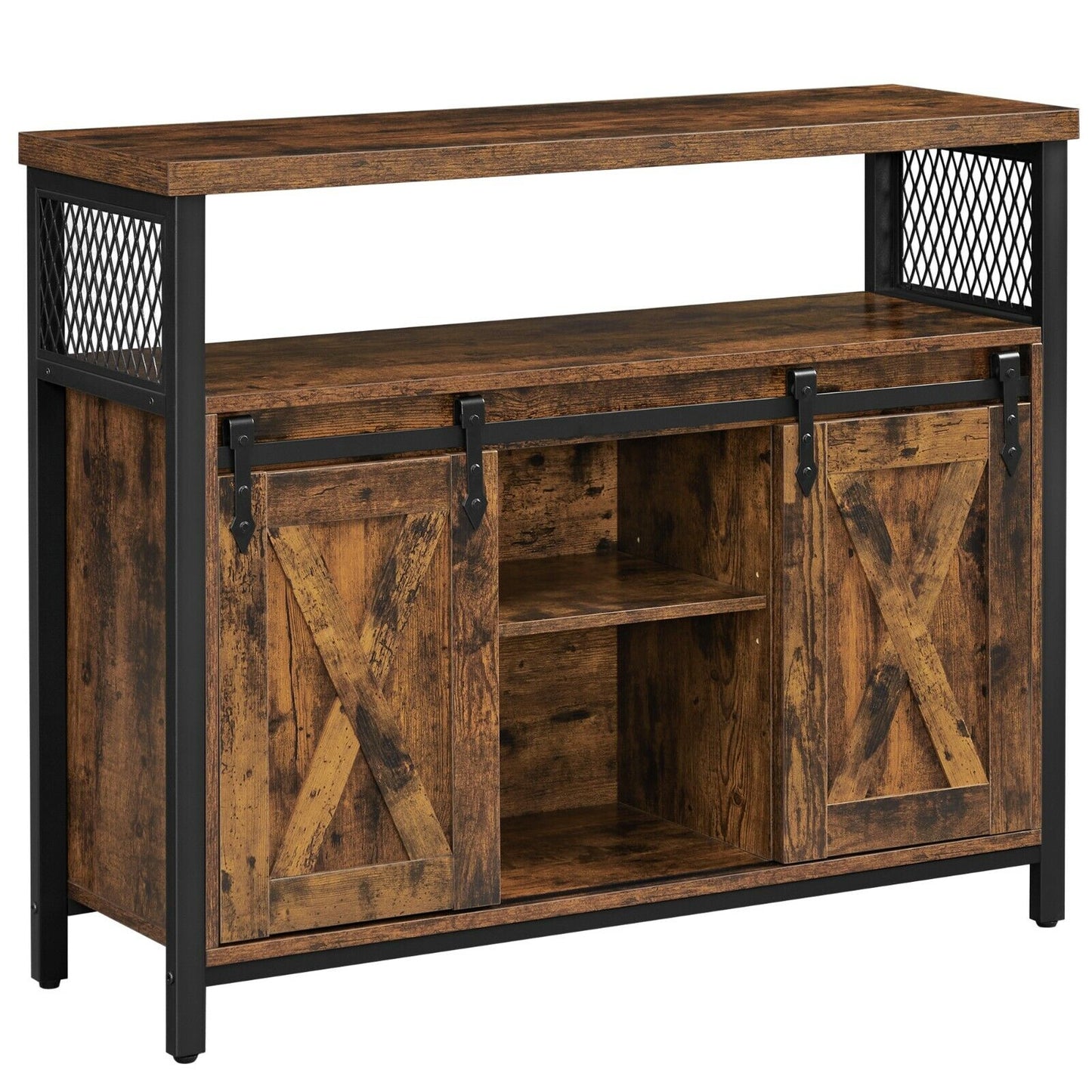 Industrial Style Dining Sideboard Kitchen Cupboard Storage Cabinet Buffet Table