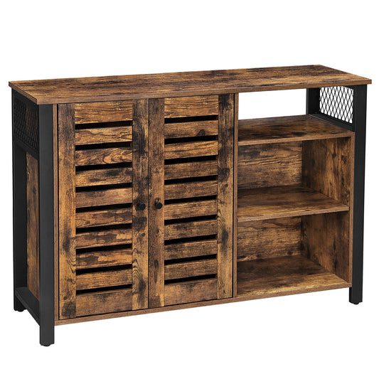 2 Doors Industrial Rustic Brown Sideboard Cabinet