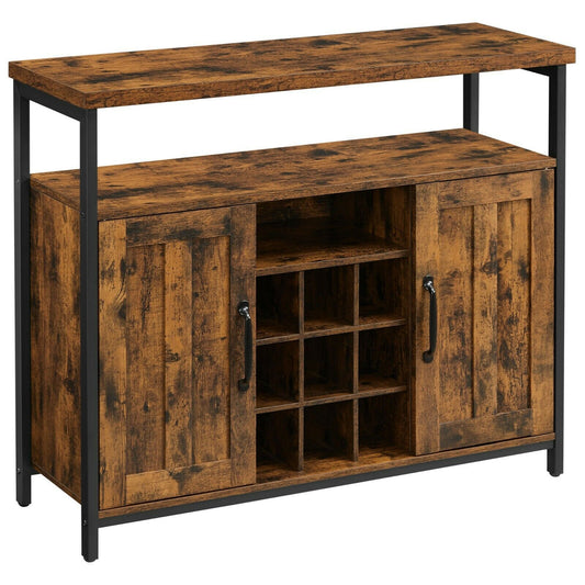 Storage Cabinet Sideboard and Buffet Table with Wine Holder Cupboard