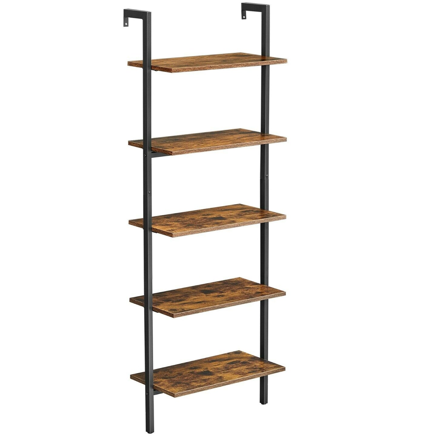 Ladder Shelf, 5-Tier Bookshelf, Wall Shelf for Living Room Office