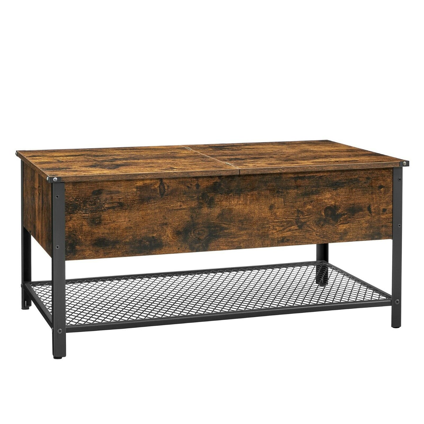 Industrial Style Coffee Table with Folding Top