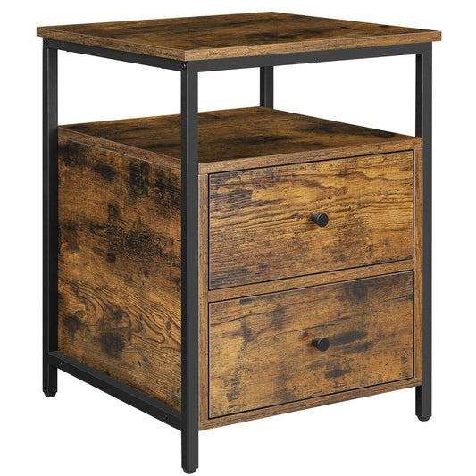 Nightstand, Bedside Table, Side Table, Open Shelf