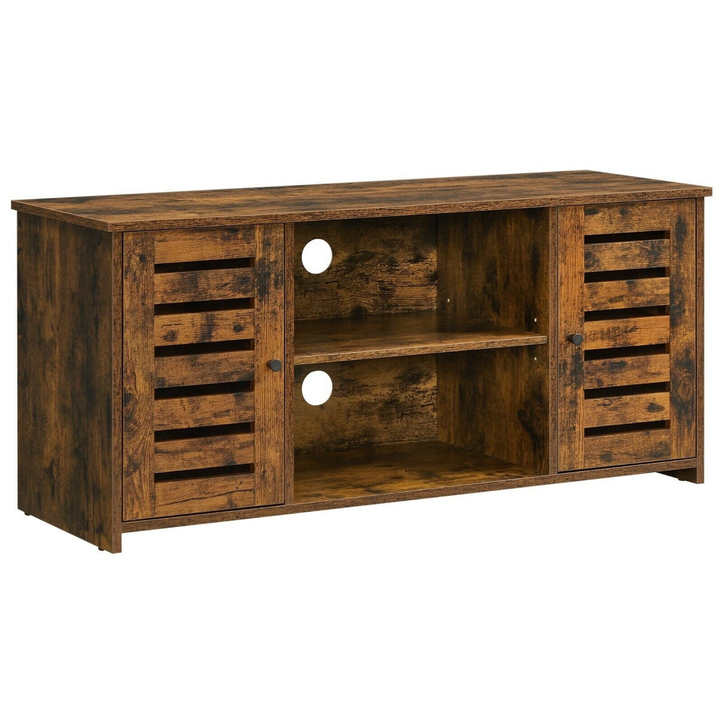 Industrial Style TV Cabinet Rustic Brown